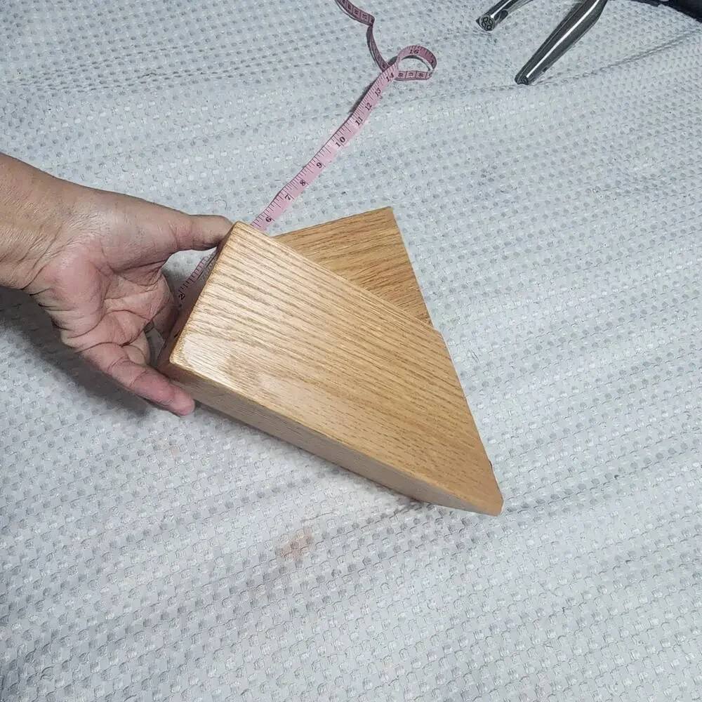 CUTCO EUC WOOD BLOCK 4 SLOT SOLID WOOD KNIFE BLOCK HOLDER